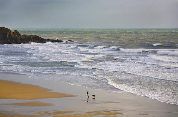 Photography Art Print featuring the photograph Bunmahon Strand, The Copper Coast by Panoramic Images