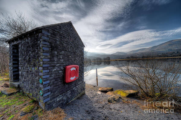 Architecture Art Print featuring the photograph Buoy at Lake by Adrian Evans