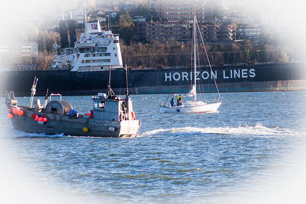 Bellingham Art Print featuring the photograph Busy Harbor by Judy Wright Lott