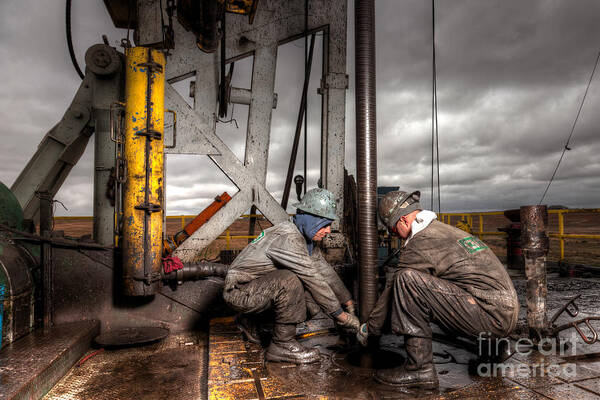 Oil Rig Art Print featuring the photograph Cac001-67 by Cooper Ross