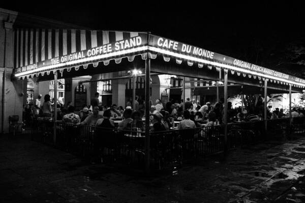 New Orleans Art Print featuring the photograph Cafe Du Monde by Jeff Mize