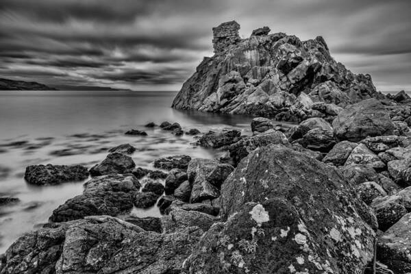 Cairncastle Art Print featuring the photograph Cairncastle Rocks by Nigel R Bell