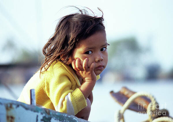 Cambodia Art Print featuring the photograph Cambodian Girl 01 by Rick Piper Photography