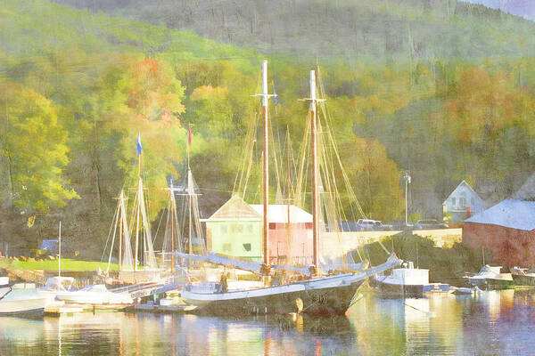 Camden Art Print featuring the photograph Camden Harbor Maine by Carol Leigh