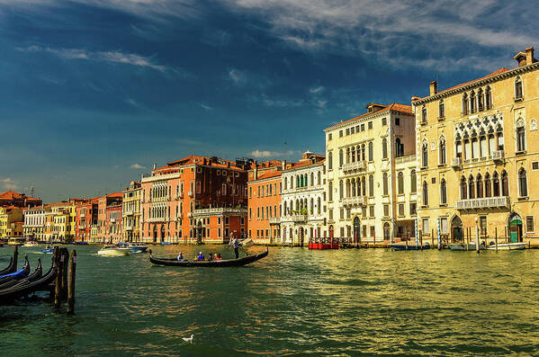 Built Structure Art Print featuring the photograph Canal Grande, Venice by Marius Roman