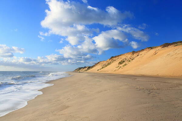 White Crest Beach Art Print featuring the photograph Cape Cod Ocean Beach by John Burk