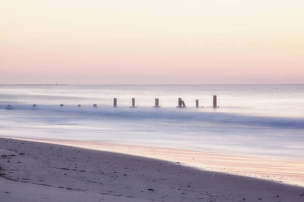 Cape May New Jersey Art Print featuring the photograph Cape May Ocean Dawn by Tom Singleton