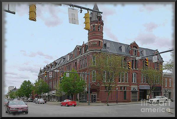 Carlisle Building Art Print featuring the photograph Carlisle Building - A Chillicothe Landmark by Charles Robinson