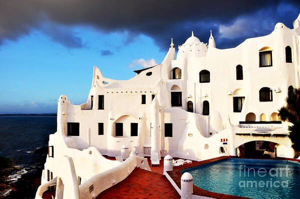 Uruguay Art Print featuring the photograph Casa Pueblo al Mar by Valerie Rosen