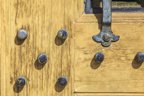 Aged Art Print featuring the photograph Castle Door II by David Letts