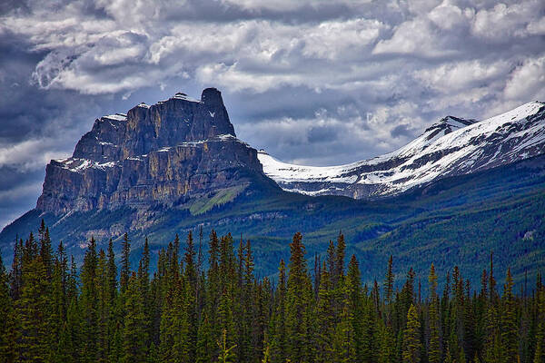 Banff Art Print featuring the photograph Castle Mountain - Banff by Stuart Litoff