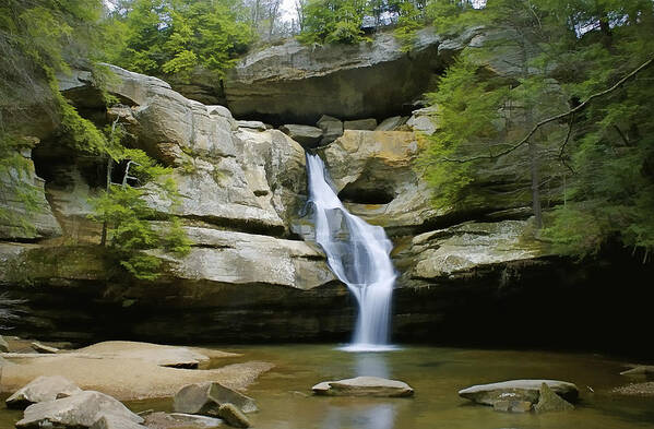 Area Art Print featuring the photograph Cedar Falls by Jack R Perry