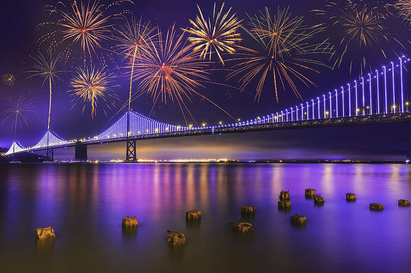 Bay Art Print featuring the photograph Celebration on the Bay by Don Hoekwater Photography