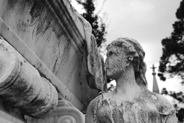 Cemetery Art Print featuring the photograph Cemetery Gentlewoman by Jennifer Ancker