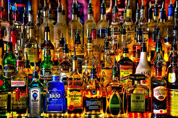 Cheers - Alcohol Galore Art Print featuring the photograph Cheers - Alcohol Galore by David Patterson
