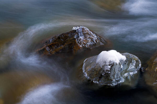 Chilliwack River Art Print featuring the photograph Chilliwack River Abstract by Michael Russell