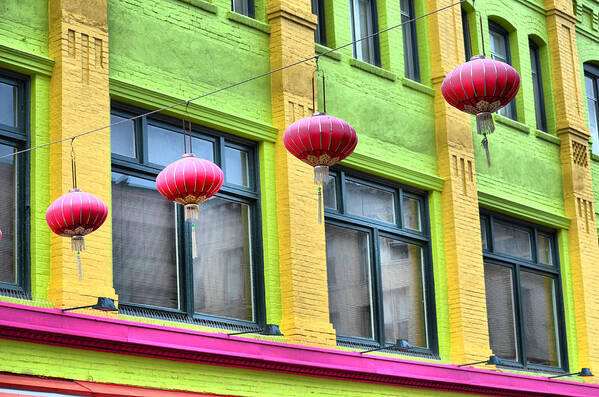 Chinatown Art Print featuring the photograph Chinatown Colors by Spencer Hughes