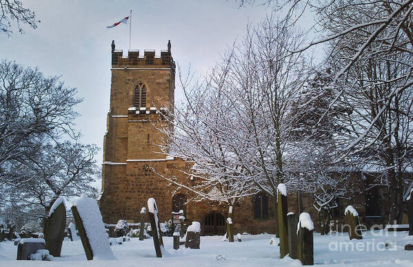 Christmas Art Print featuring the photograph Christmas Church by Neil Hindle