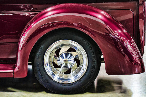 Wheel Art Print featuring the photograph Chrome Wheel by Ron Roberts