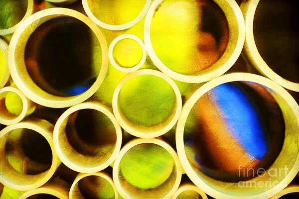 Cool Art Print featuring the photograph Circle Abstract by Darren Fisher