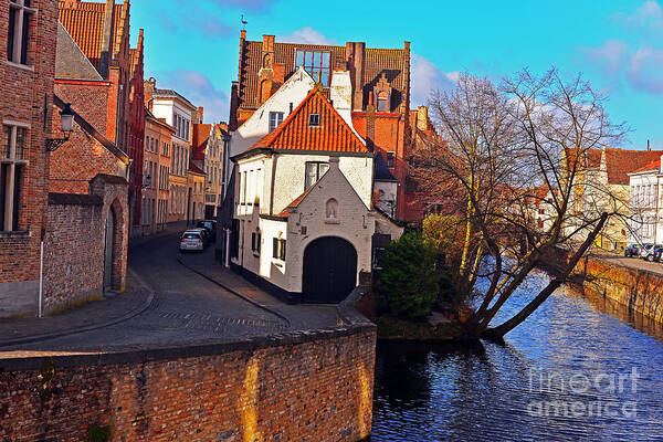 Travel Art Print featuring the photograph Roads of Bruges by Elvis Vaughn