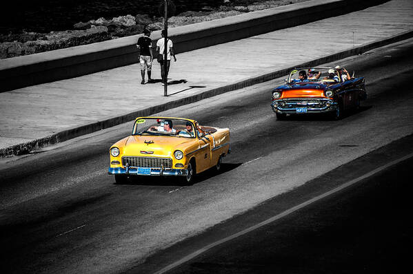  Cuba Art Print featuring the photograph Classic old cars V by Patrick Boening