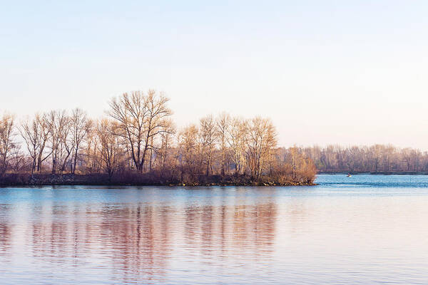 Dnieper Art Print featuring the photograph Clear Morning on the River by Alain De Maximy