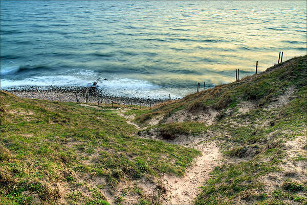 Cliffs Art Print featuring the photograph Cliffside Path by EXparte SE