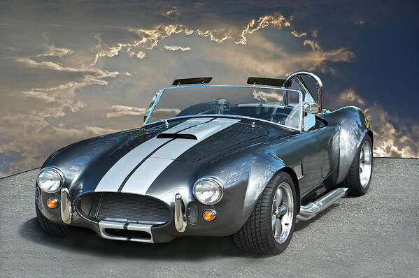 Auto Art Print featuring the photograph Cobra in the Clouds by Dave Koontz