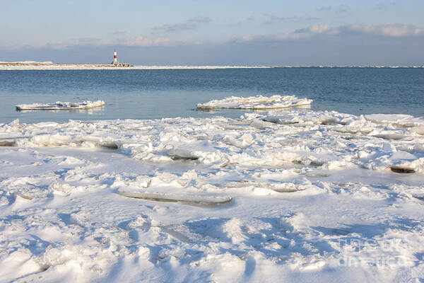 Beach Art Print featuring the photograph Cold Day at the Beach by Patty Colabuono