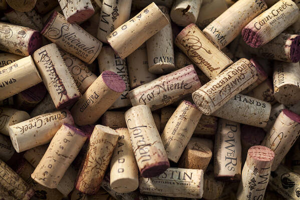 3scape Art Print featuring the photograph Collection of Fine Wine Corks by Adam Romanowicz