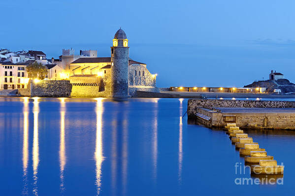 Landscape Art Print featuring the photograph Collioure Harbour France by Jean Gill