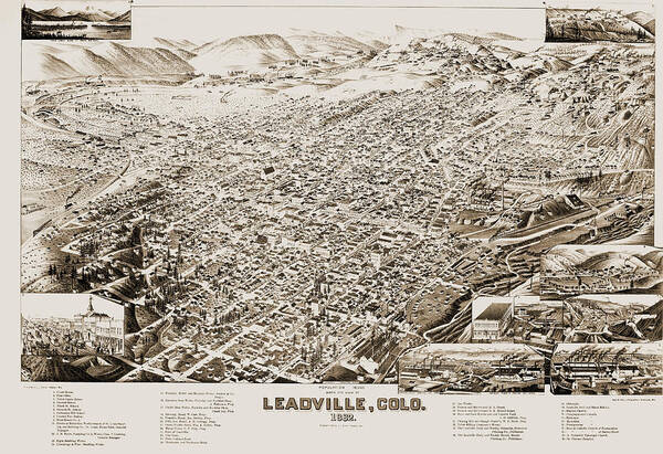 1882 Art Print featuring the painting Colorado Leadville, 1882 by Granger