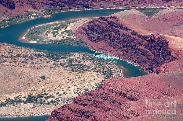 Grand Canyon National Park Art Print featuring the photograph Colorado River Natural Abstract by Debra Thompson