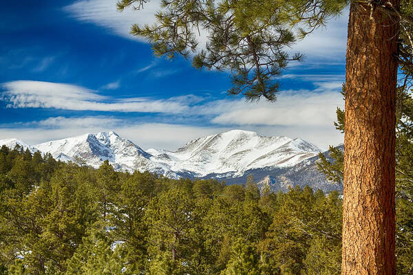 Rockies Art Print featuring the photograph Colorado Rocky Mountain View by James BO Insogna