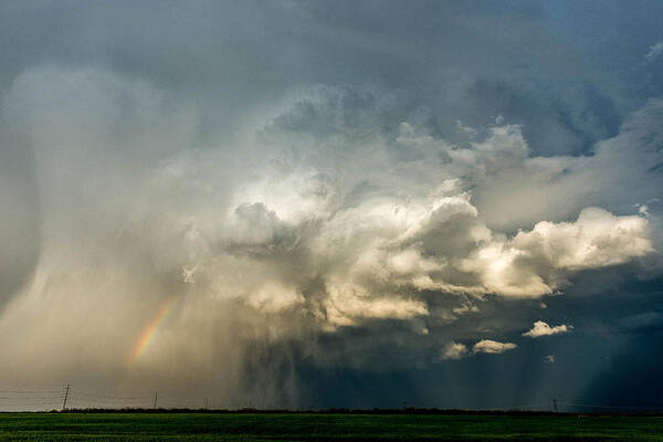 Thunderstorm Art Print featuring the photograph Colorful Ice Machine by Marcus Hustedde
