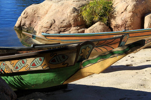Boat Art Print featuring the photograph Colorul Canoe by Chris Thomas
