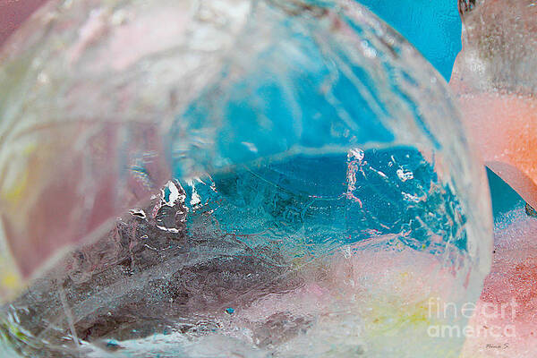 Cotton Candy Art Print featuring the photograph Coloured Ice Creation Print #4 by Nina Silver
