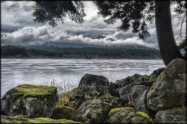 Clouds Art Print featuring the photograph Columbia River Coast by Erika Fawcett