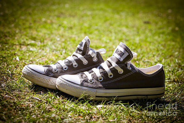 Abandoned Art Print featuring the photograph Converse pumps by Jane Rix