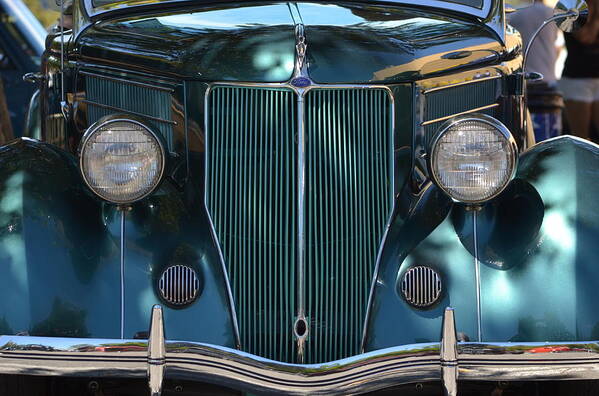 Art Print featuring the photograph Cool Blue Green Ford by Dean Ferreira