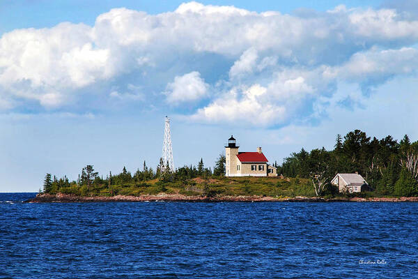 Lighthouse Art Print featuring the photograph Copper Harbor Lighthouse by Christina Rollo