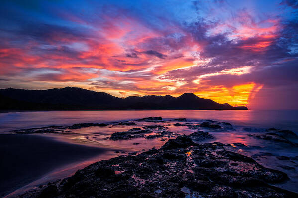 Costa Rica Art Print featuring the photograph Costa Rica Sunset by Nick Shirghio