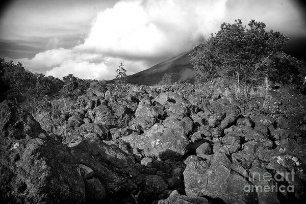 Volcano Art Print featuring the photograph Costa Rican Volcanic Rock by Madeline Ellis