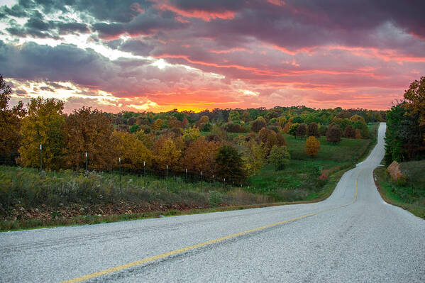 America Art Print featuring the photograph Country Back Roads - Northwest Arkansas by Gregory Ballos