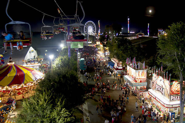 County Fair Art Print featuring the photograph County Fair Fun 2 by Jim Moss