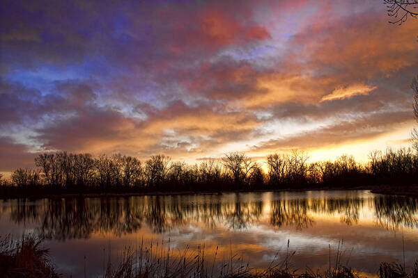 Awesome Art Print featuring the photograph Crane Hollow Sunrise Reflections 2 by James BO Insogna