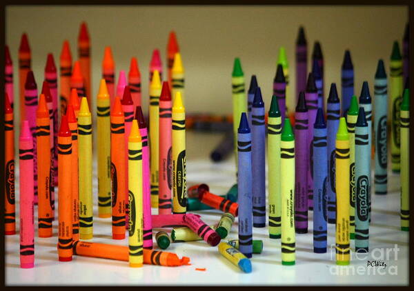 Crayon Art Print featuring the photograph Crayon Wars by Patrick Witz