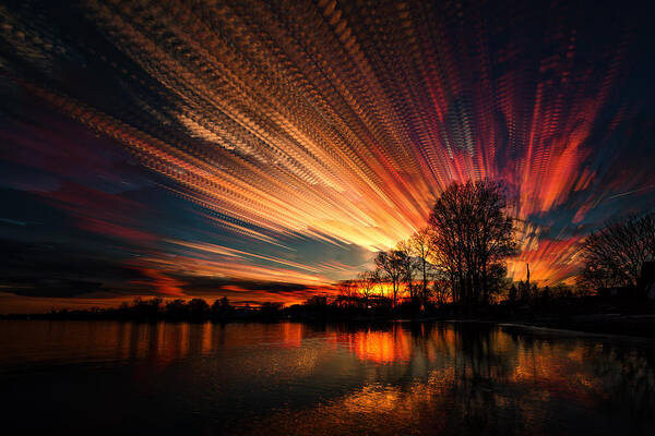 Matt Molloy Art Print featuring the photograph Crocheting the Clouds by Matt Molloy