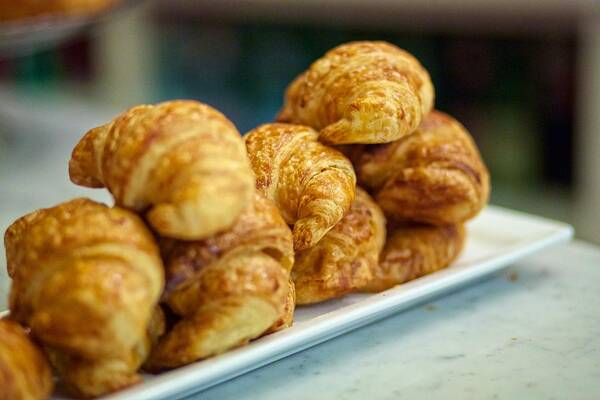 Croissant Art Print featuring the photograph Croissants Ready to Eat by Dave Files